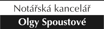 Logo notářské kanceláře Mgr. Olgy Spoustové